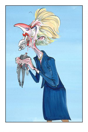 Margaret Thatcher and John Major
